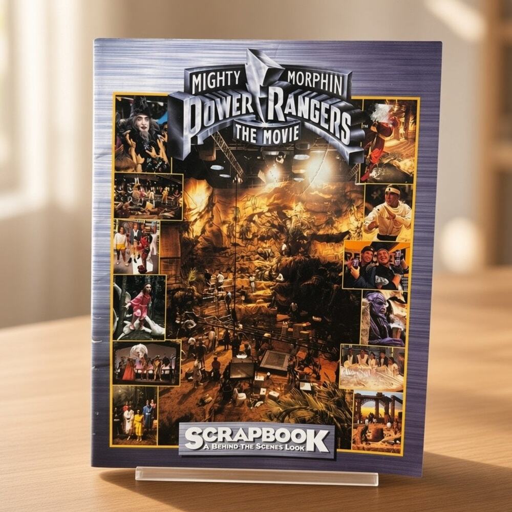 1995 Mighty Morphin Power Rangers The Movie Scrapbook Behind Scenes Vintage 90s